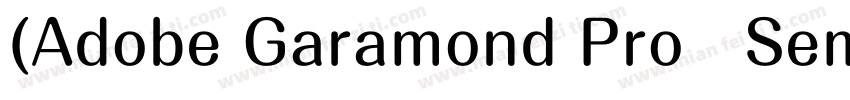 (Adobe Garamond Pro   Semibold Ital字体转换
